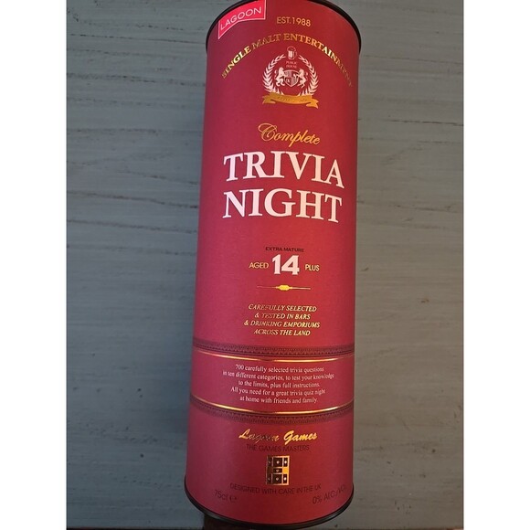 Lagoon Trivia Night Pub Quiz home Trivia Game. Age 14+,700 Trivia Questions New - Picture 2 of 8